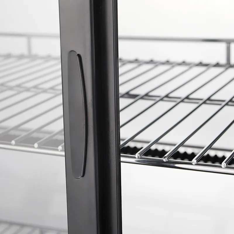 Marchia MDC161 Refrigerated Display, 34-3/4" Black, 5.7 cu ft, Sliding Glass Doors, 2 Shelves