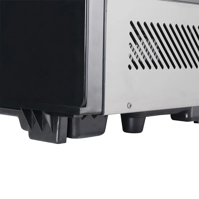 Marchia MDC161 Refrigerated Display, 34-3/4" Black, 5.7 cu ft, Sliding Glass Doors, 2 Shelves