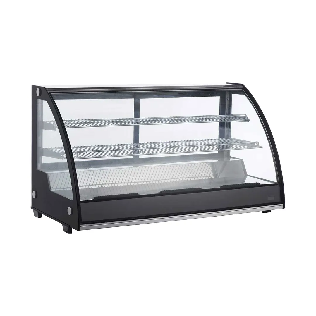 Marchia MDC201 Countertop Display Case, 47-7/8" Width, 7.1 cu ft, Sliding Doors, Shelves, 375W 110V
