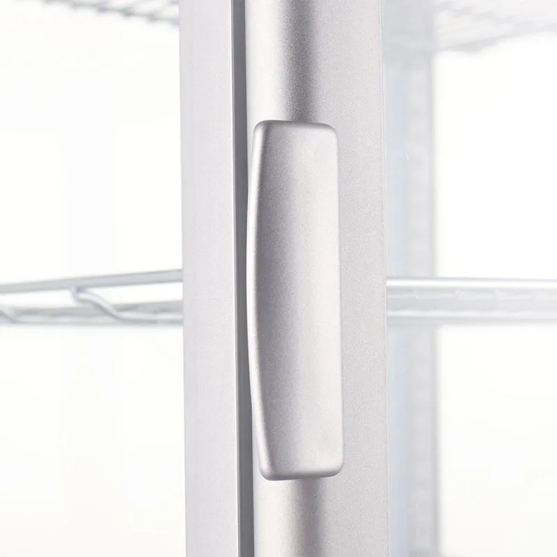 Marchia MDC78S Countertop Case, Silver, 16-11/16" Width, 2.8 cu Ft, 32°‑54°F Control, 3 Wire Shelves