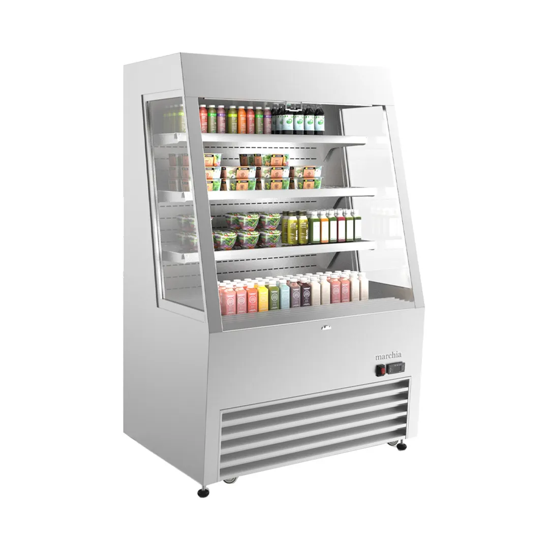 Marchia MDS390-SS 36" Grab-N-Go Open Air Merchandiser, Stainless Steel, 11.3 cu. ft.