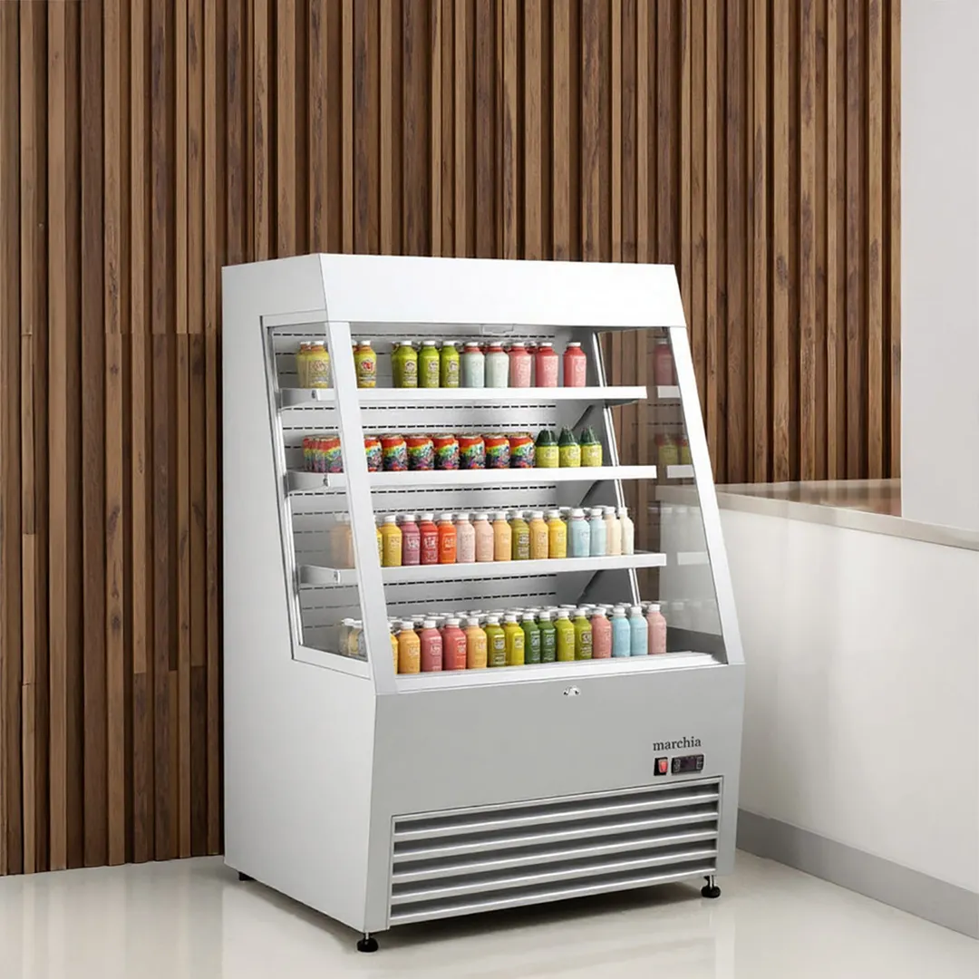 Marchia MDS390-SS 36" Grab-N-Go Open Air Merchandiser, Stainless Steel, 11.3 cu. ft.