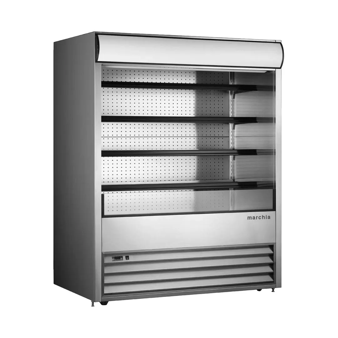 Marchia MDS72 72" Grab-N-Go Open Air Merchandiser, Self Contained, 4 Shelves, 37 cu. ft.