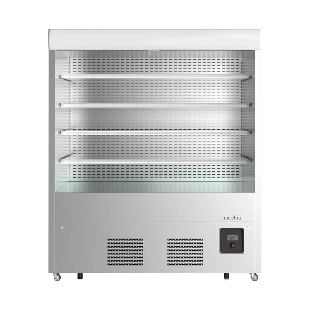 Marchia MDS72 72" Grab-N-Go Open Air Merchandiser, Self Contained, 4 Shelves, 37 cu. ft.