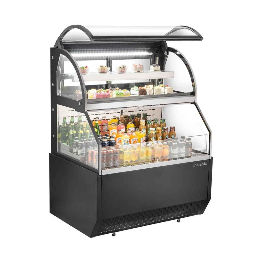 Marchia MSTAR48 47" Dual Service Open Air Display Case Merchandiser, 16.2 cu. ft.