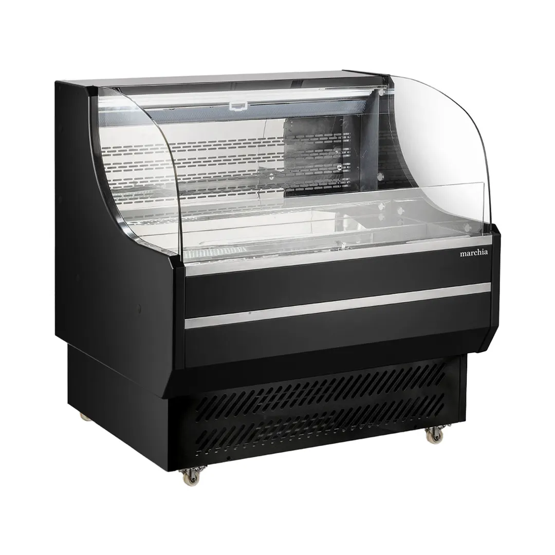 Marchia USTAR36 35" Horizontal Open Air Display Merchandiser, Low Profile, 7.5 cu. ft.