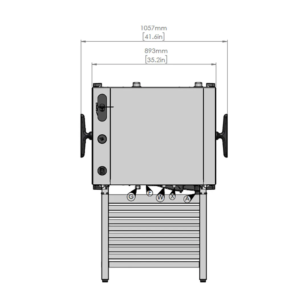 Blodgett INVOQ 61BE-PT Full Size 7 Pan Electric Combi Oven w/ Touchscreen , Boiler Steam, 208/240V