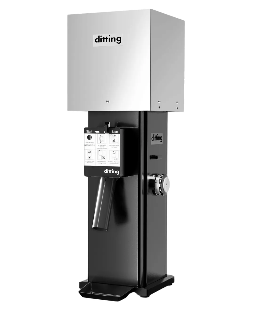 FETCO PDT704260 Industrial Coffee Grinder, 22lb Cap. / Matte Black - 2000W / 240V