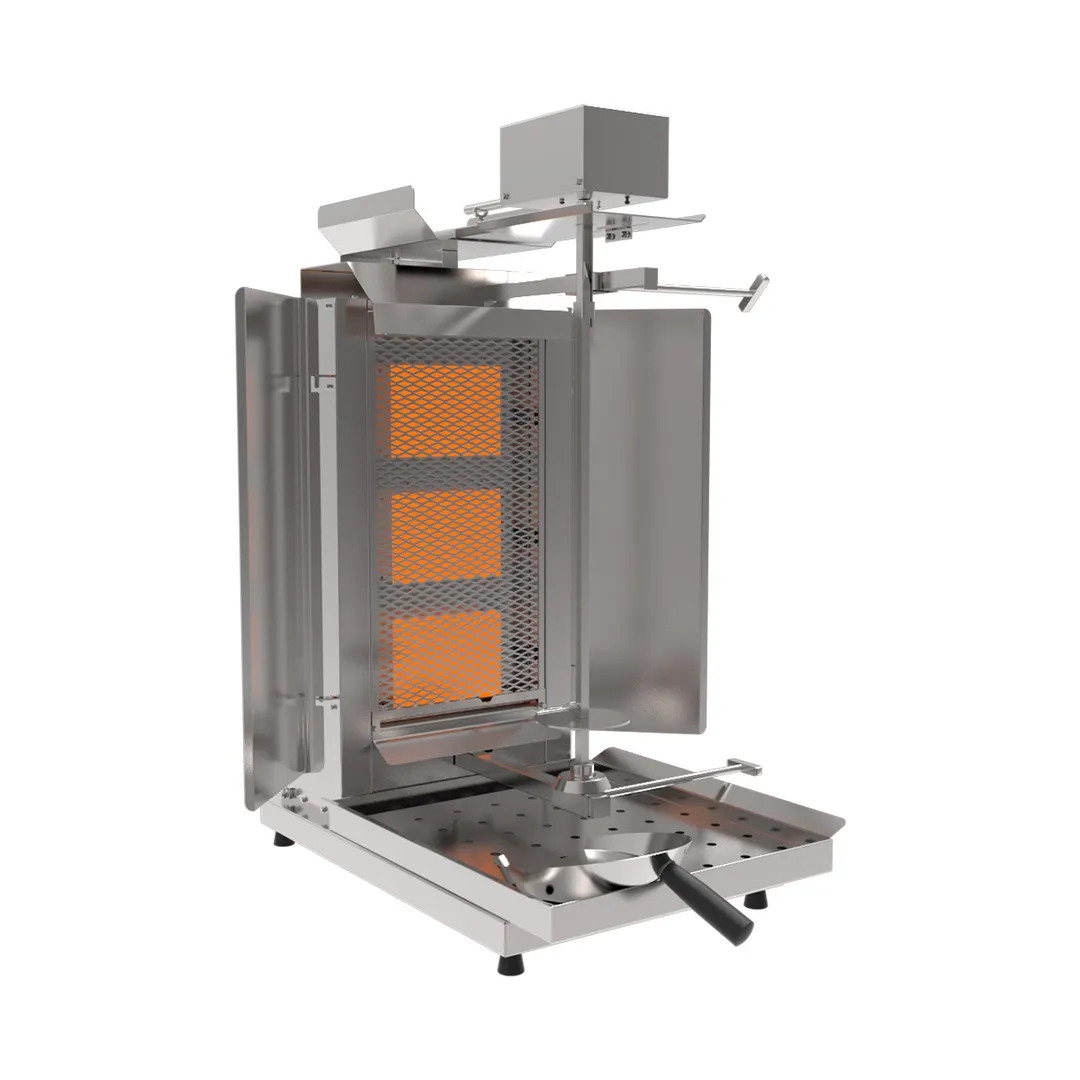 Inoksan PDG103MN 38" Gas Doner Kebab / Gyro Machine / Vertical Broiler, 132 Lbs, 30.709 BTU
