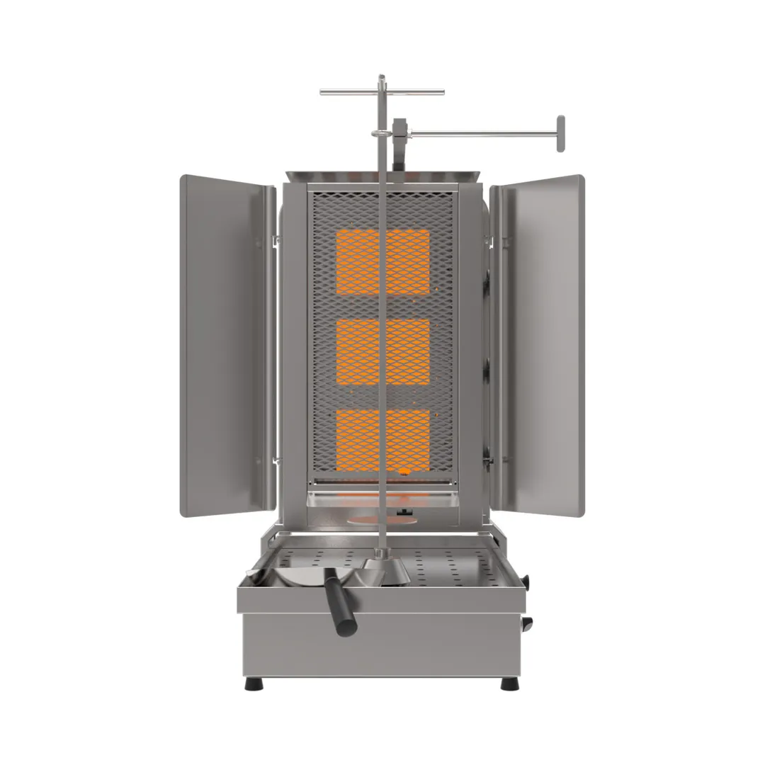 Inoksan PDG113MN 36" Gas Doner Kebab/Gyro Machine, 132 Lbs, (3) Double Burners, 30.700 BTU
