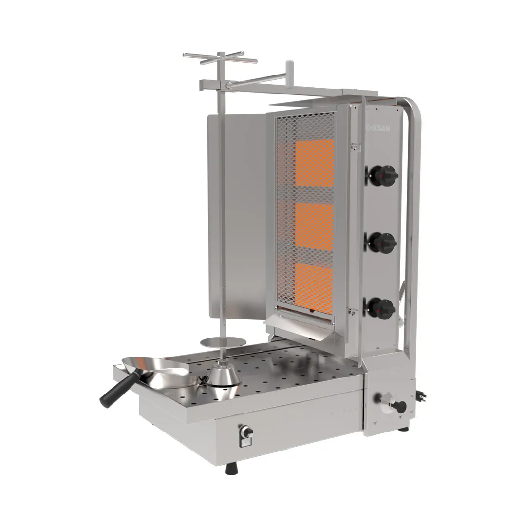 Inoksan PDG113MN 36" Gas Doner Kebab/Gyro Machine, 132 Lbs, (3) Double Burners, 30.700 BTU