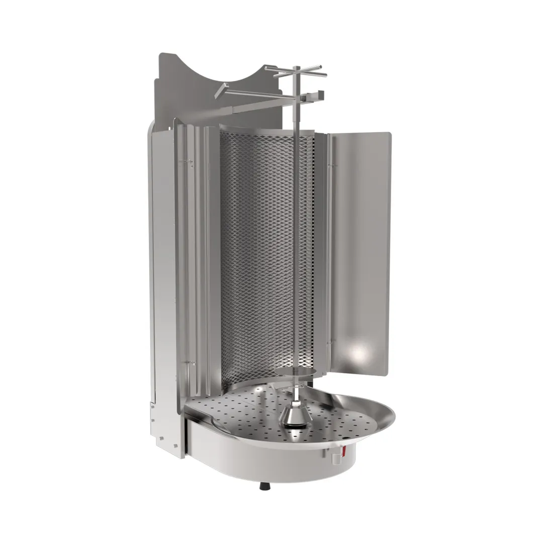 Inoksan PDG500N Gas Doner Kebab Machine / Vertical Broiler w/ Wire Mesh, 165-198 Lbs, 78.000 BTU