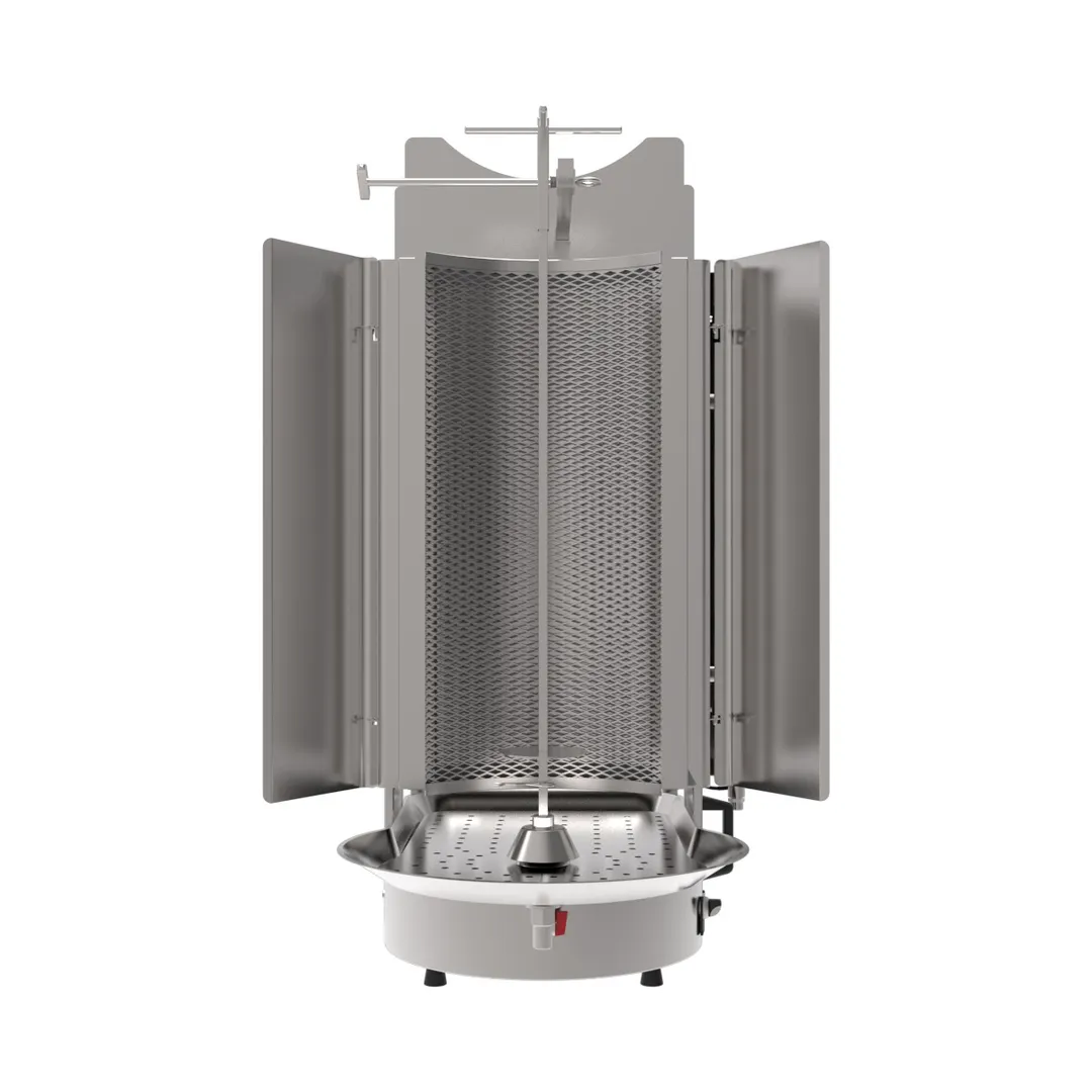 Inoksan PDG500NR 25" Gas Doner Kebab Machine / Vertical Broiler w/ Robax Glass, 198 Lbs