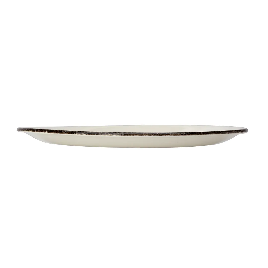 Steelite 17560565 Taste Coupe Plate, 11.75" Charcoal Dapple, Round China, Oven Safe 530°F - 1 Dozen