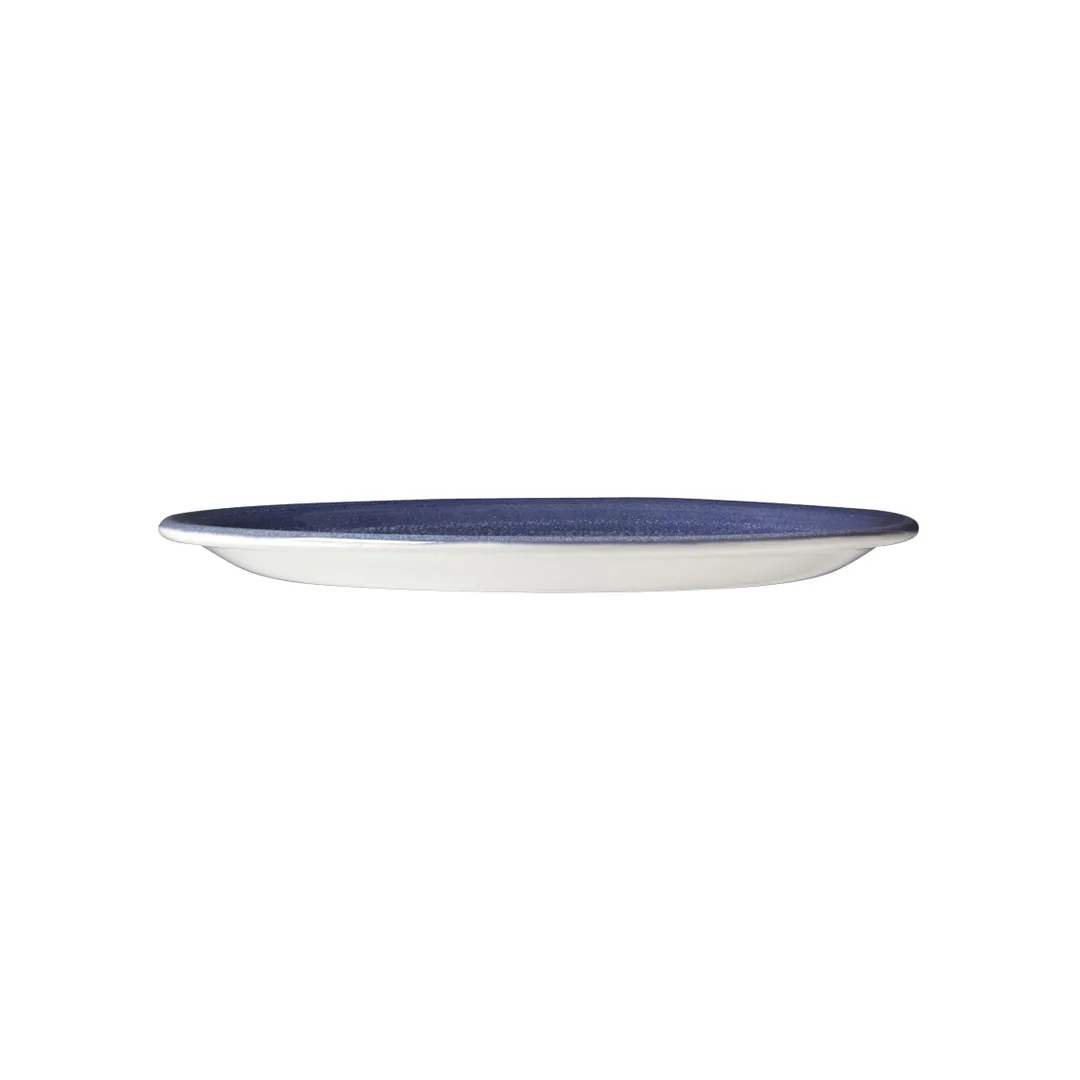 Steelite 17770568 - 6.0" x 0.5" Coupe Plate, Bluestone Finish, Ceramic, Oven Safe 530°F, 1 Dozen