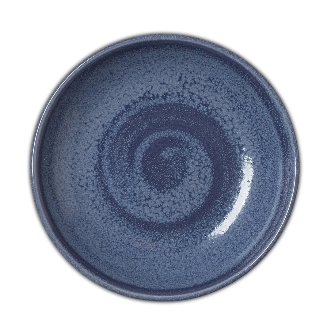 Steelite 17770568 - 6.0" x 0.5" Coupe Plate, Bluestone Finish, Ceramic, Oven Safe 530°F, 1 Dozen