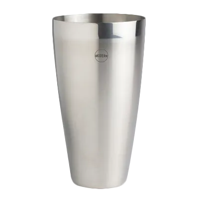 Steelite 5800M400 Boston Cocktail Shaker - 27 oz, 3.625" x 6.75" Stainless Steel, Shaker Only
