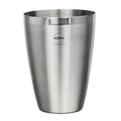 Steelite 5800M411 Cocktail Shaker Cup, 18.75 oz Capacity, 3.5"×4.75" Stainless Steel, Shaker Only