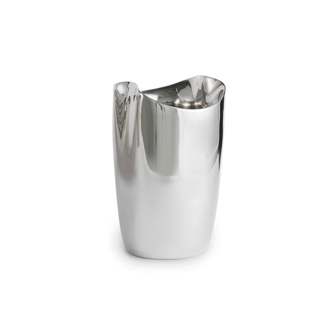 Steelite 5977RW013 Double Wall Wine Bucket, 1‑Bottle, 5.375"×5.25"×9" Drift, 18/10 Stainless Steel