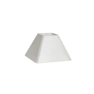 Steelite 68A340EL427 - 5" White Plastic Display Riser Pedestal, Melamine Finish, Height 5"