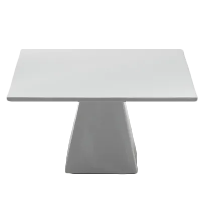 Steelite 6950E705 - Square Porcelain Display Riser, 9.5" x 4.5" Buffet Tabletop, Roselli Finish