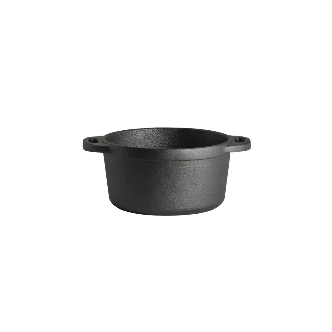 Steelite 7361MW201 Cast Iron Baking Dish, 13.25 oz, 5.75" x 4.375" x 2.25", Black Finish - 1 Dozen