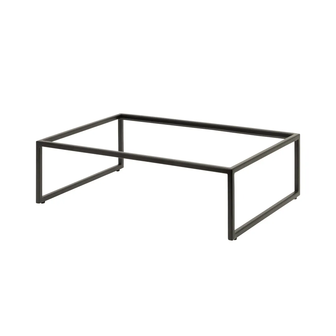 Steelite 7363MW331 Rectangle Riser, 21.875" x 13.875" x 6.0" Black Metal Pivot for Tabletop Display
