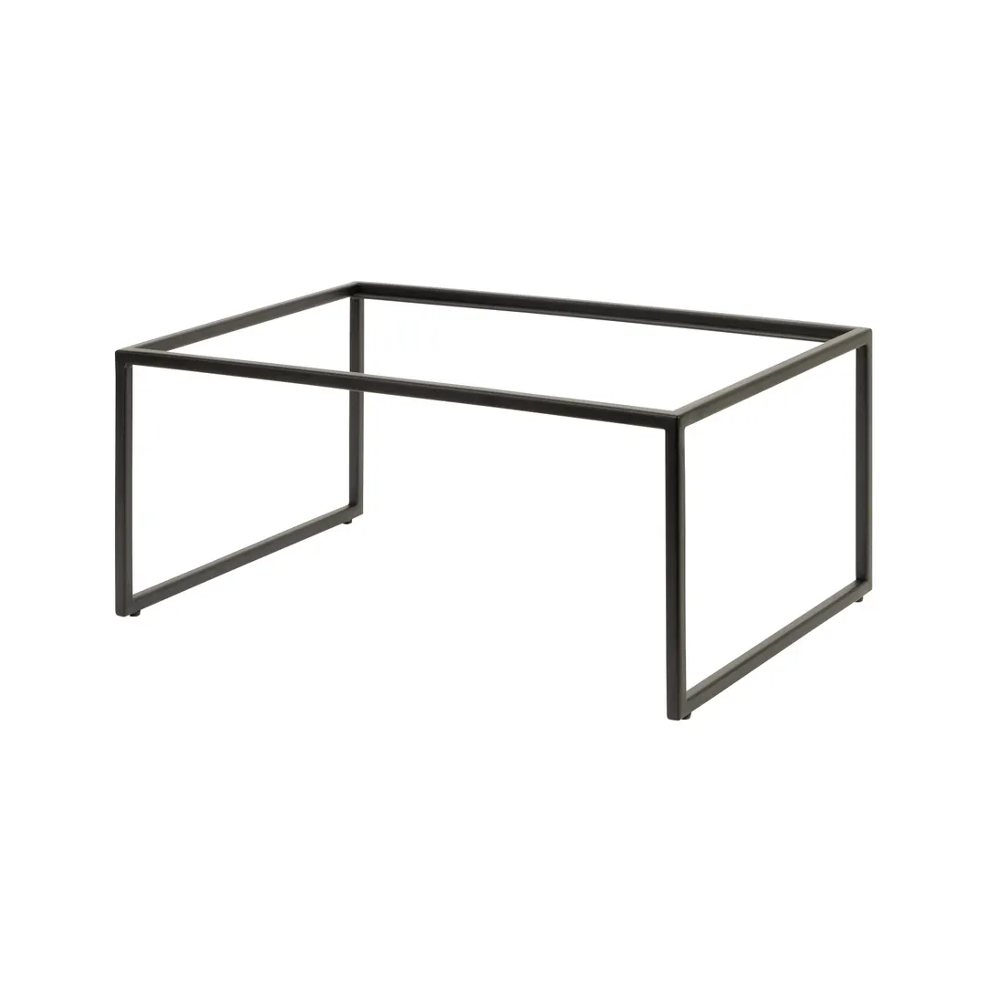 Steelite 7363MW332 Rectangle Display Riser, 21.875" x 13.875" x 9.0" Black Metal Pivot Stand