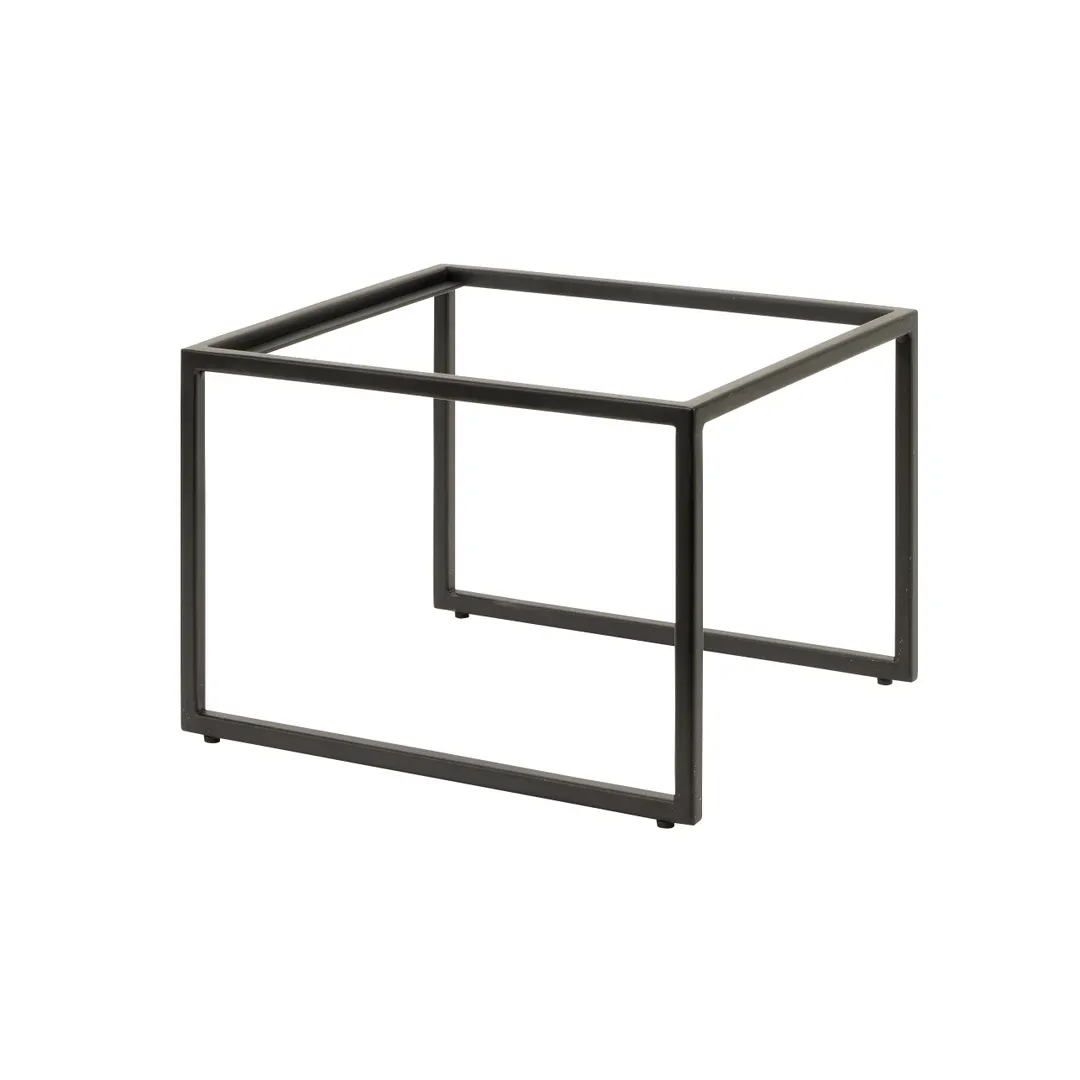 Steelite 7363MW338 Display Riser, 11.5" x 13.875" x 9" Black Metal Pivot, 10"-19" W/D, 9"-11" H