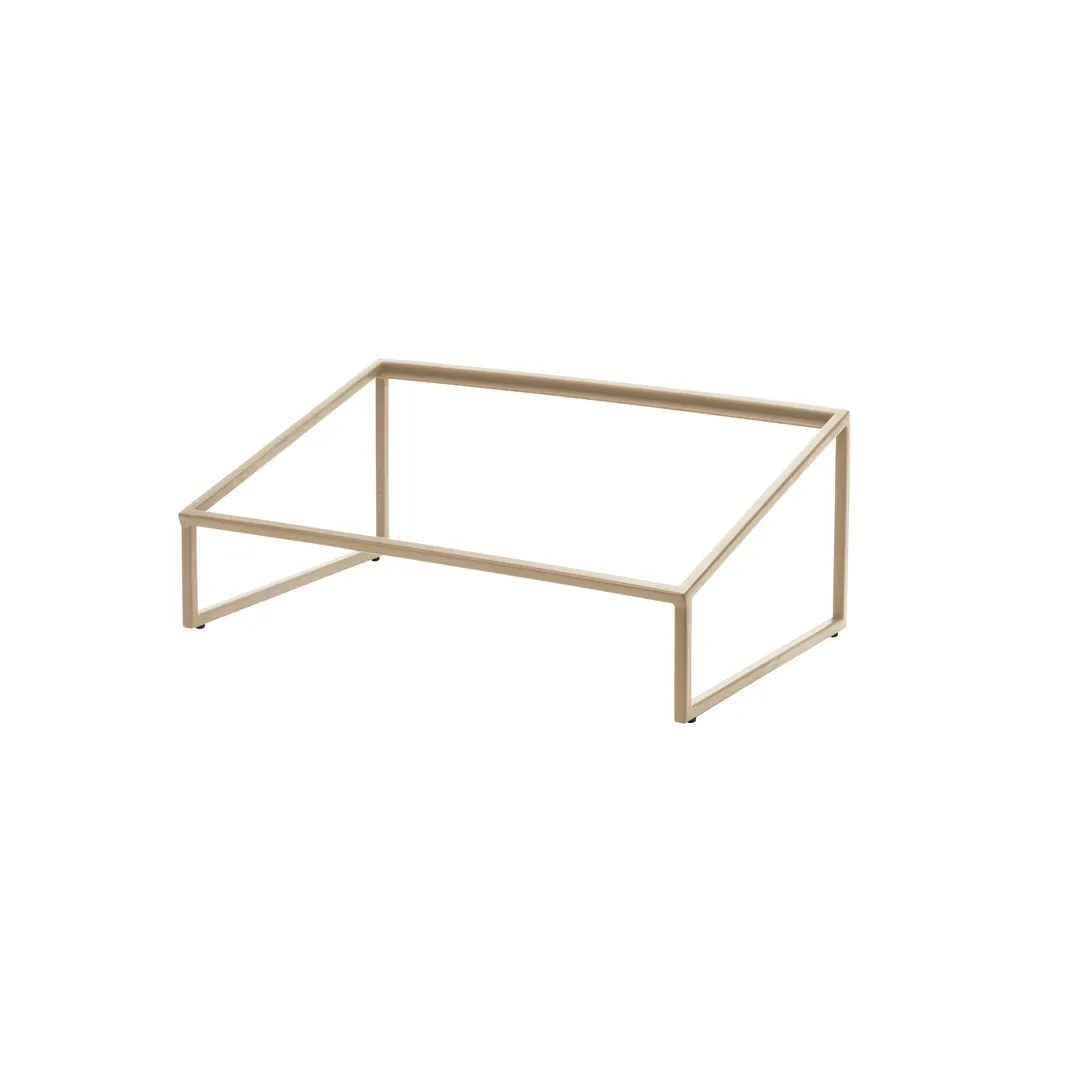 Steelite 7364MW339 Angled Riser, 13.9" x 21.9" x 8.5" Beige Metal Pivot, 10-19" W, 5-8" H, 20-29" D