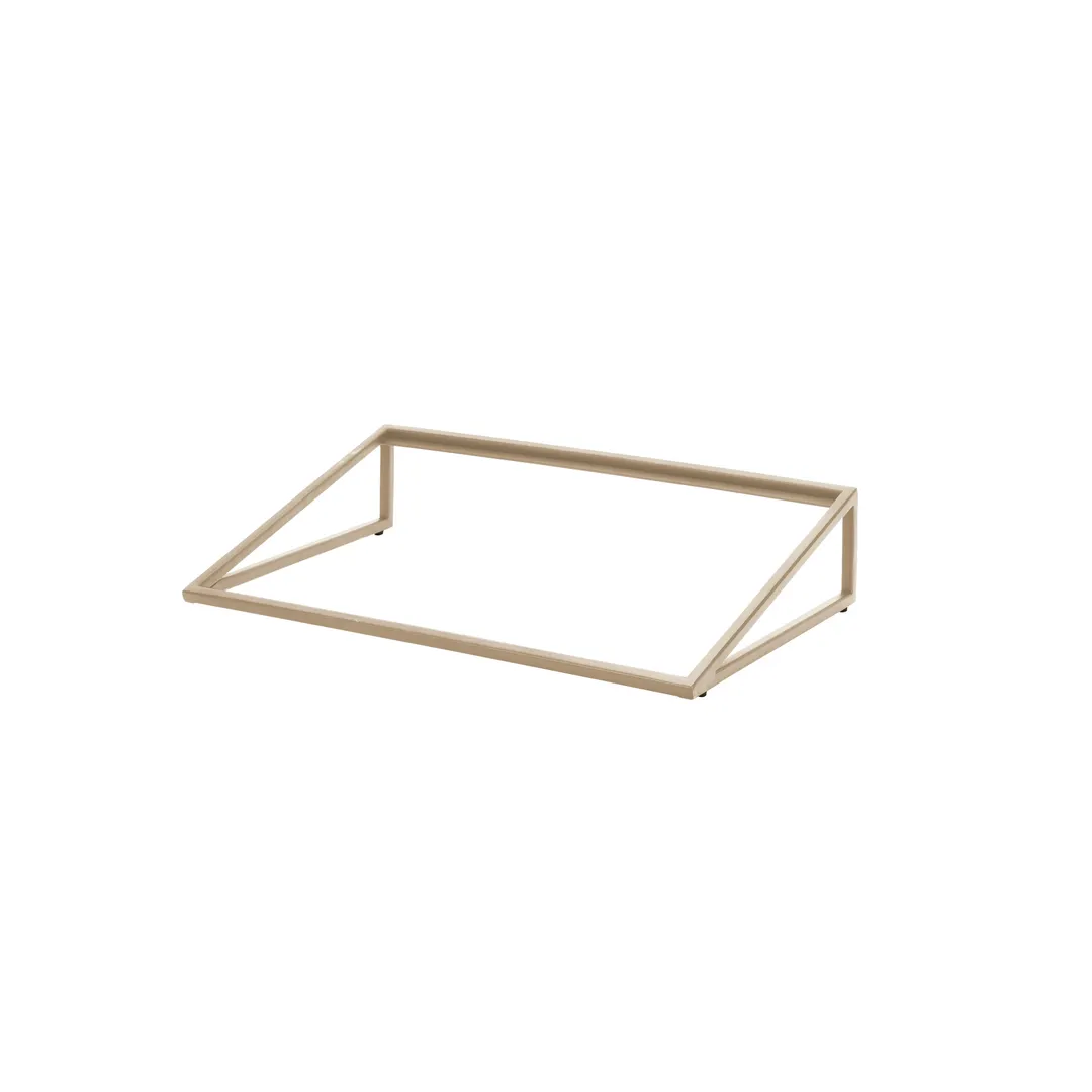 Steelite 7364MW340 Angled Riser, 13.875" x 21.875" x 4.5", Beige Metal, Pivot, 10"-19" W x 20"-29" D