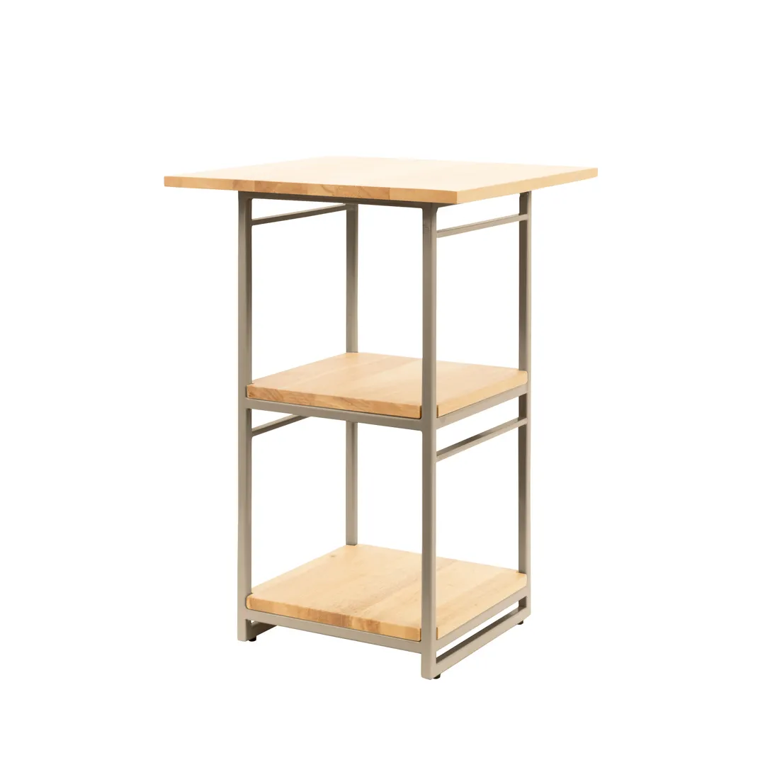 Steelite 7364MW344 Display Riser, 9.5" x 9.5" x 19.5", Champagne Beige Metal, 10"-19" W, 17"+ H, 9"D