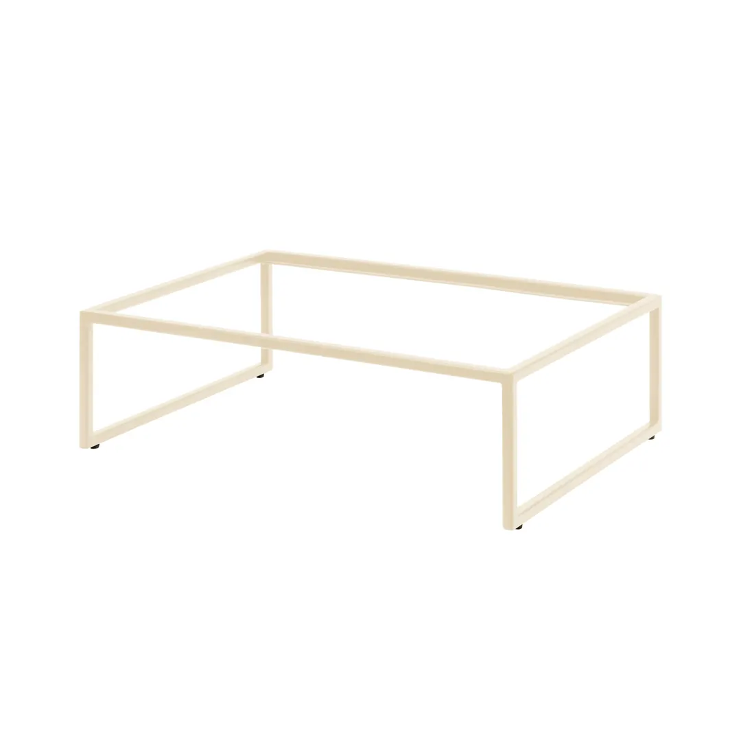 Steelite 7365MW331 Ivory Metal Rectangle Display Riser 21.875" x 13.875" 20-29W 5-8H 10-19D