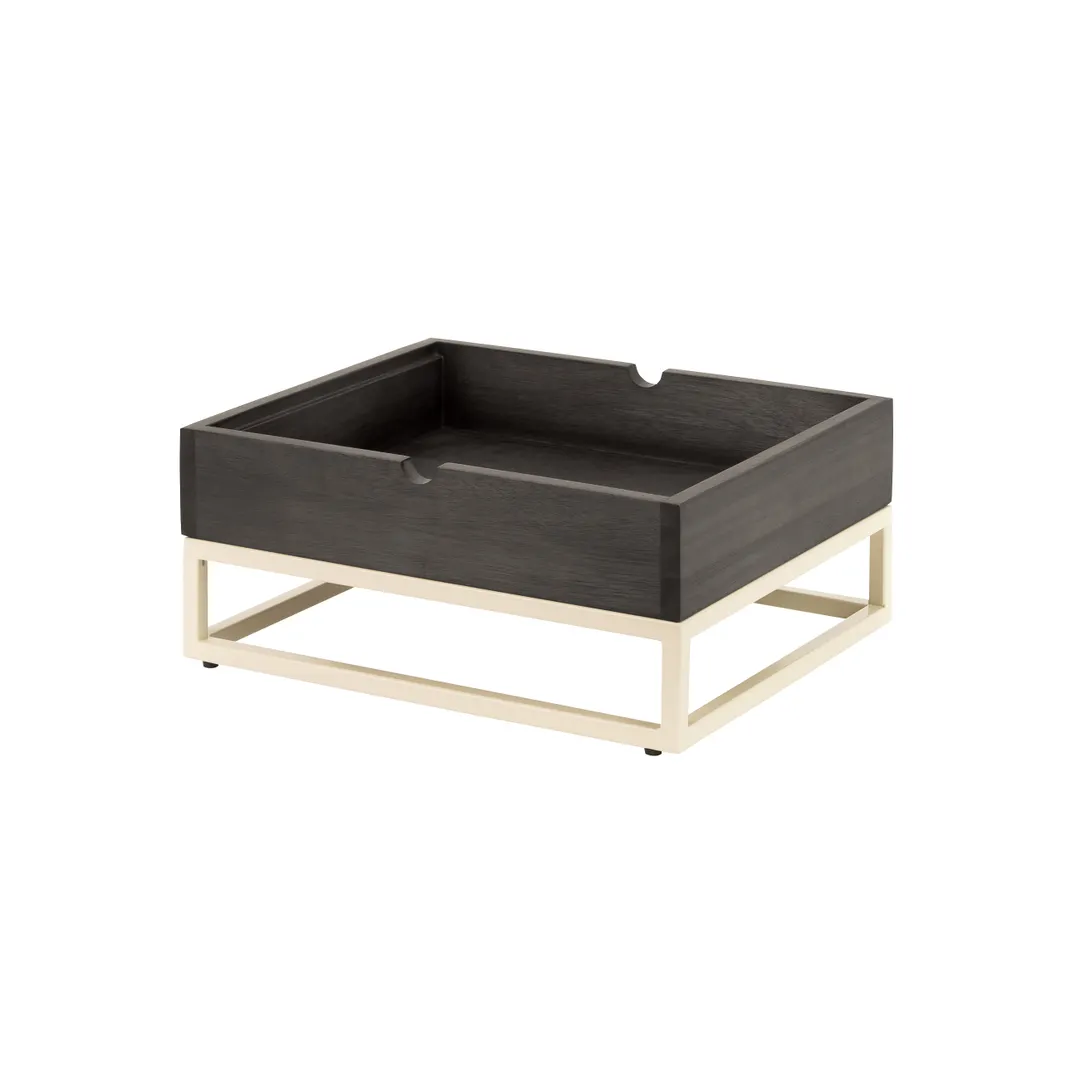 Steelite 7365MW336 Display Riser, Ivory Metal, 11.5" x 13.875" x 3.0", 10"‑19" Width,Up to 4" Height