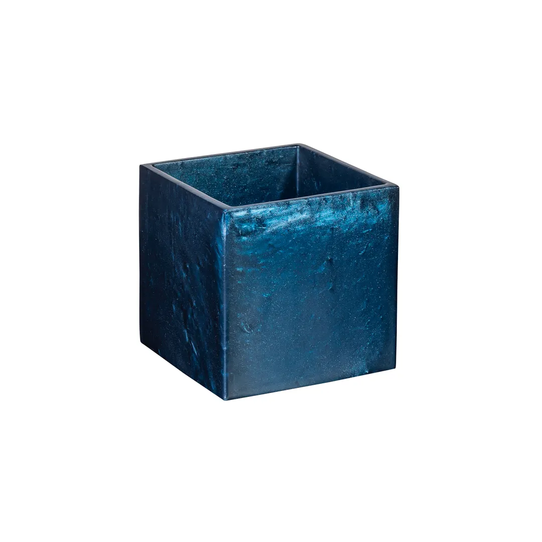 Steelite 7770ER220 Square Display Riser, 6" x 6" x 6", Navy Folio Resin, Jaxson Design - 1/Case