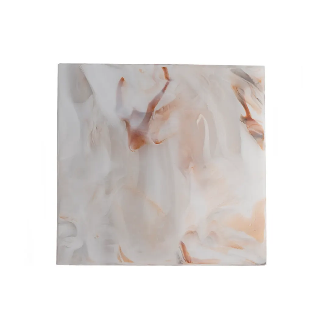 Steelite 7773ER254 - Round Riser 8.5" x 8.5", Resin Valley Design, Dishwasher Safe - 1/Case
