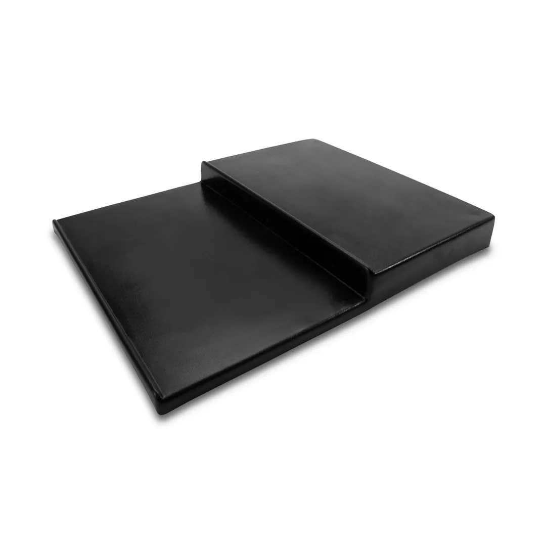 Steelite DFSU2430217 - 2‑Tier Rect. Display Riser, Black ABS, 24"×30"×3" H, Up to 4" Height - 2/Case