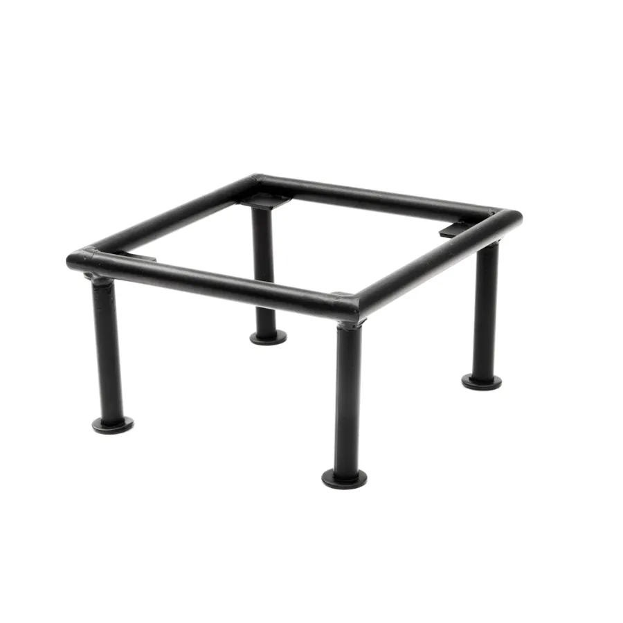 Steelite DW0731664BK Square Riser, 6" W x 6" D x 4" H, Black 18/10 Stainless Steel, Tile Ready
