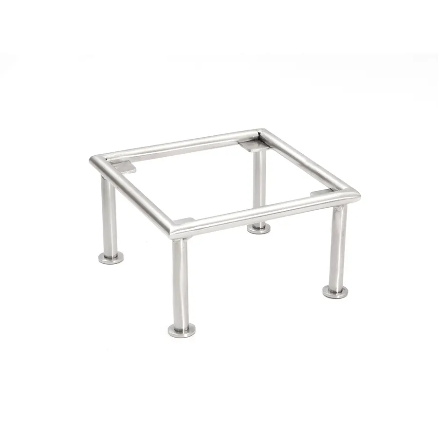 Steelite DW0731664SS Square Riser 6" W x 6" D x 4" H Stainless Steel Base, 9" Width, Up to 4" Height