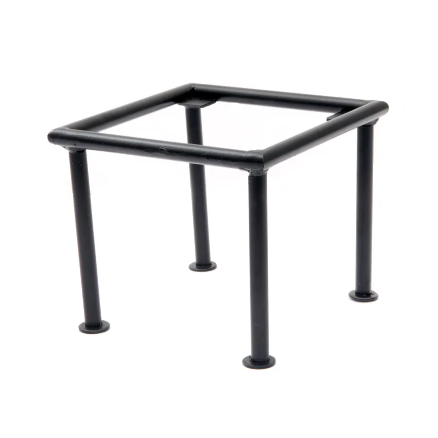 Steelite DW0731666BK Square Display Riser, 6" W x 6" D x 6" H, Black 18/10 Stainless Steel