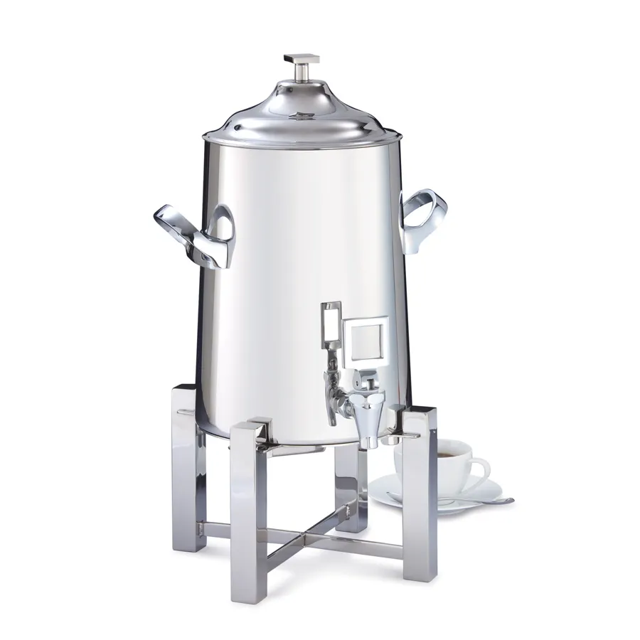Steelite DW35KTVACSS Coffee Chafer Urn, 5‑Gal (19‑20 qt), 17"W x 16.5"D x 31"H, 18/10 Steel, No Heat
