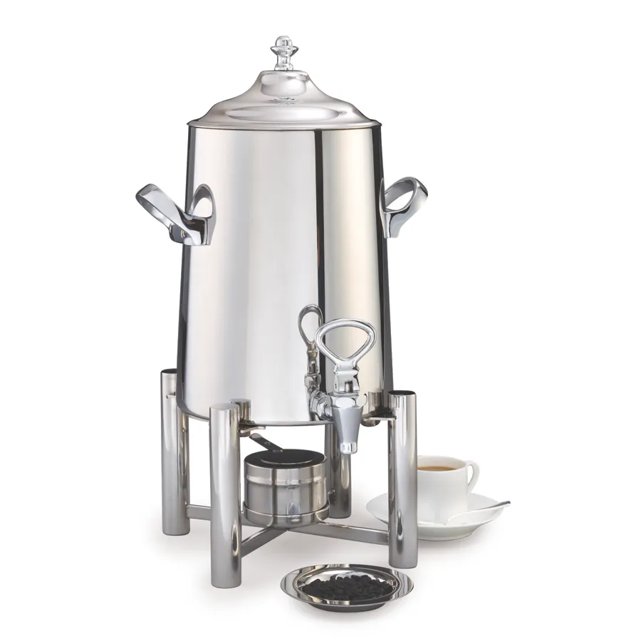 Steelite DW35WSS Coffee Chafer Urn, 5‑Gal 19‑20 qt Steel, 15"W x 14.5"D x 27"H, Canned Heat, Finish