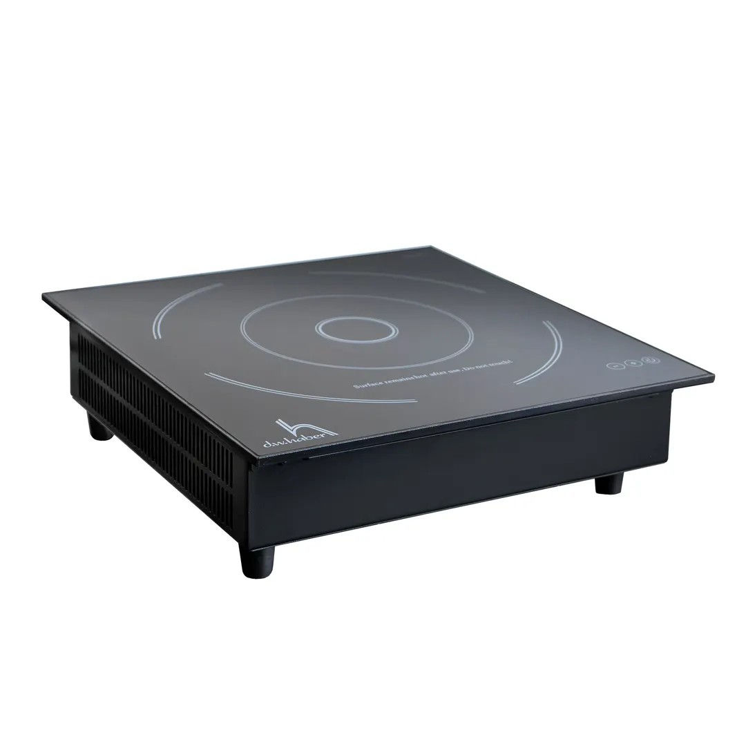 Steelite DWELIN300BD - 11.25" x 13.25" Glass Induction Warmer, 1 Burner, Hand Wash - 1/Case