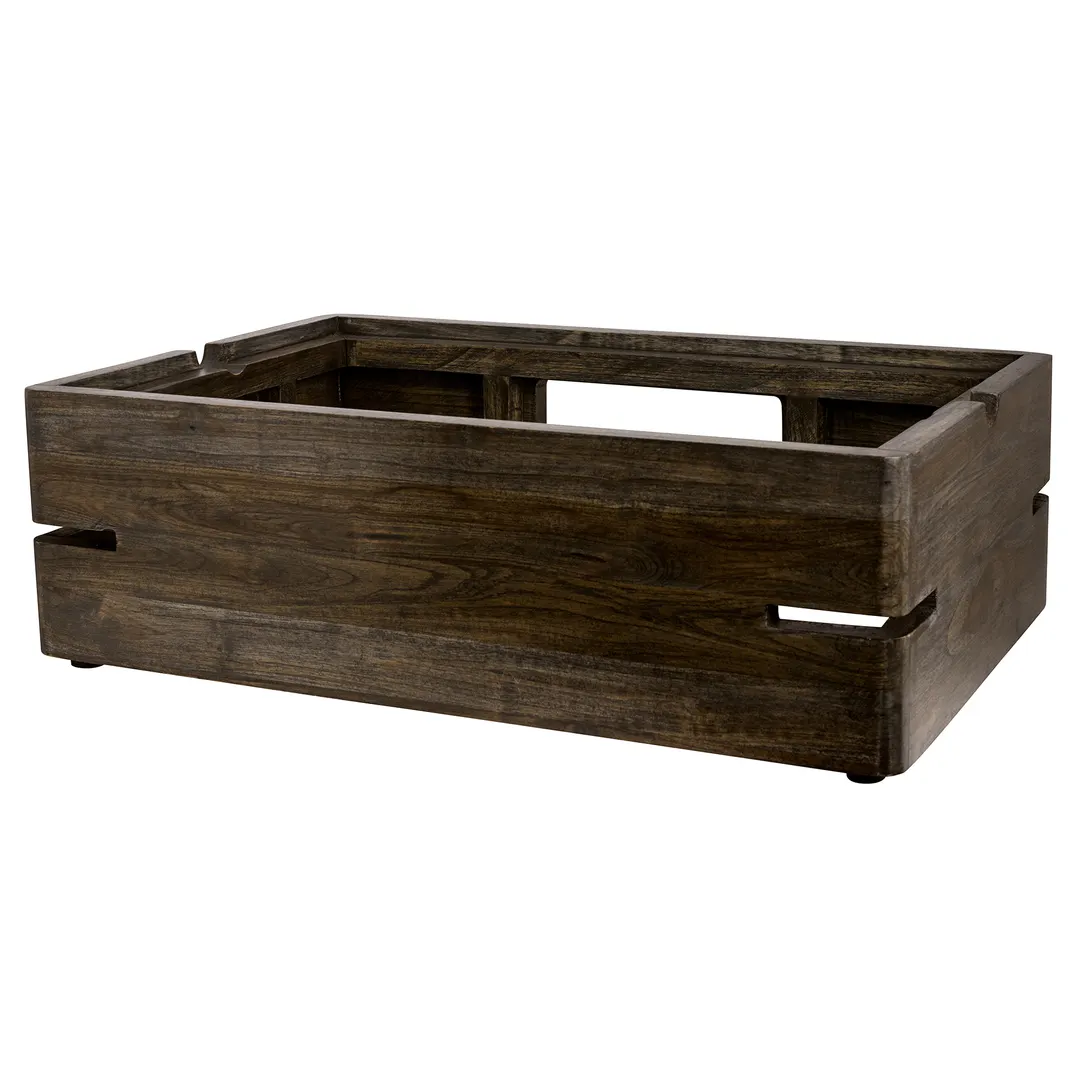 Steelite DWFB20127WDAG Display Riser, 23"W×15"D×7.25"H, Gray Wood, 20"-29"W, 5"-8"H, 10"-19"D