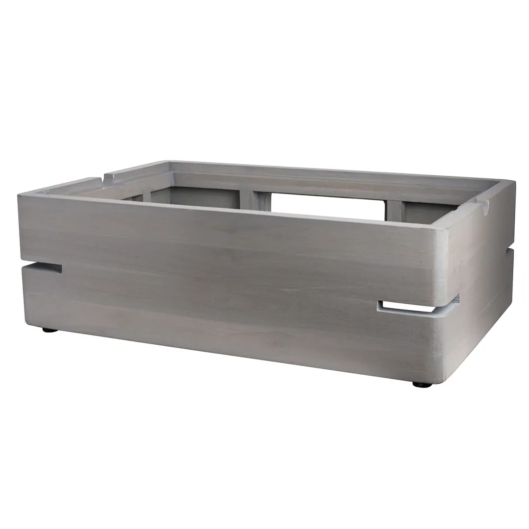 Steelite DWFB20127WDGW Buffet Riser, 23"W x 15"D x 7.25"H, Wood, Grey, 20"-29" W, 5"-8" H, 10"-19" D