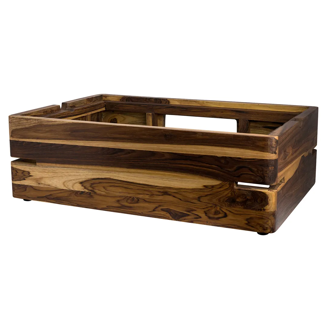 Steelite DWFB20127WDT Fusion Buffet Riser, 23"W x 15"D x 7.25"H, Gray Wood, 20-29"W/5-8"H/10-19"D