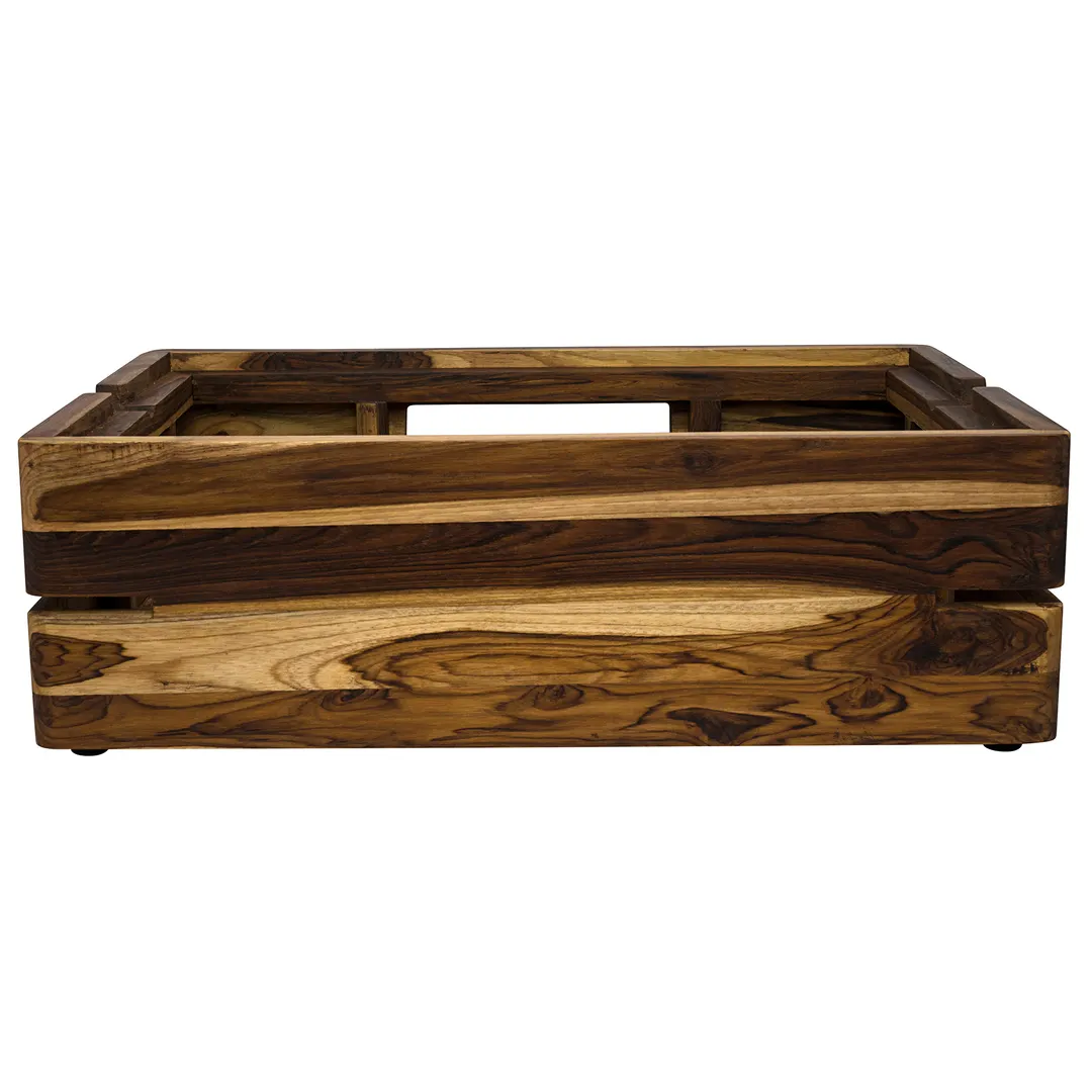 Steelite DWFB20127WDT Fusion Buffet Riser, 23"W x 15"D x 7.25"H, Gray Wood, 20-29"W/5-8"H/10-19"D