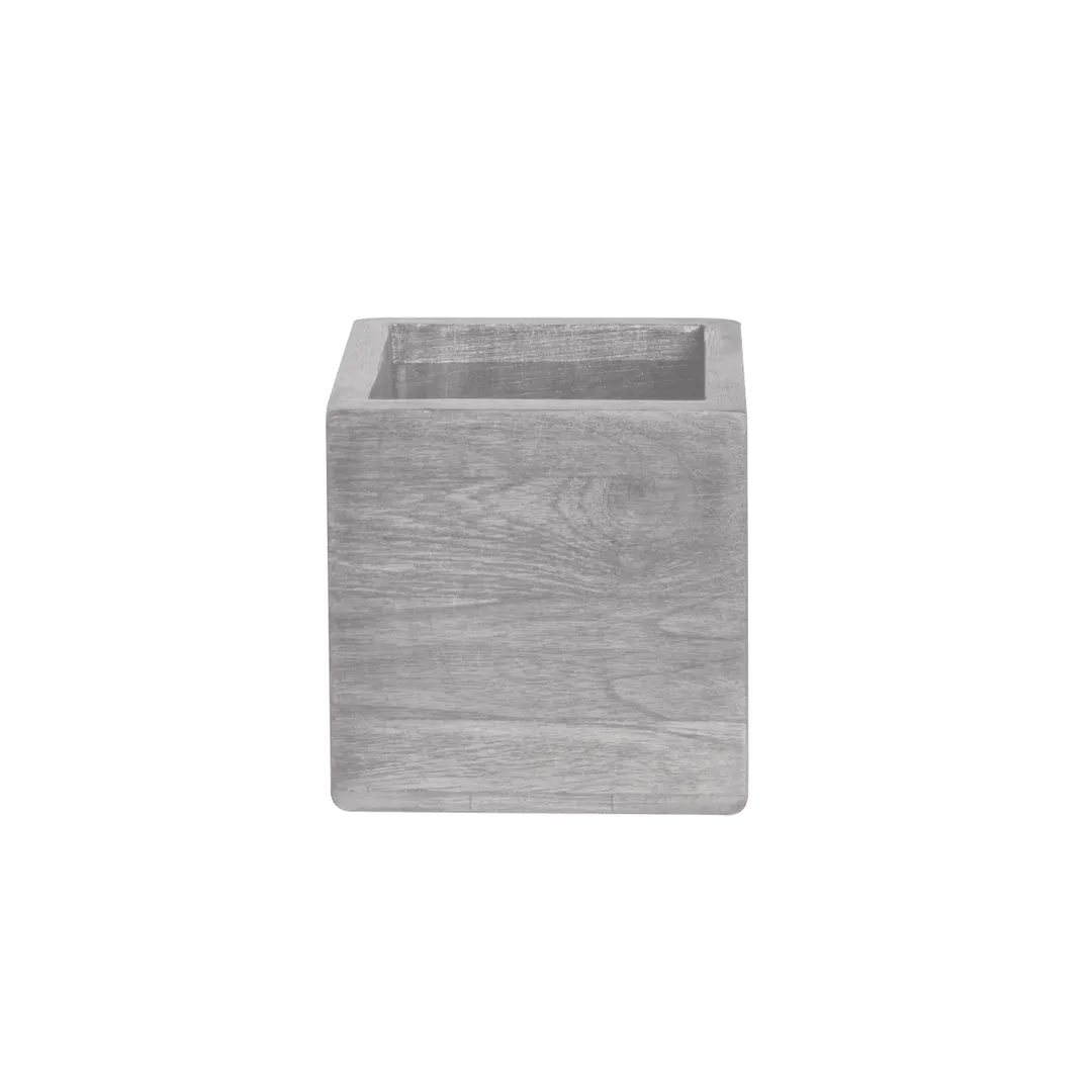 Steelite DWFBBX375GW Wood Display Riser, 9" W x 9" D x 4" H, Grey Finish, Fusion Buffet Box
