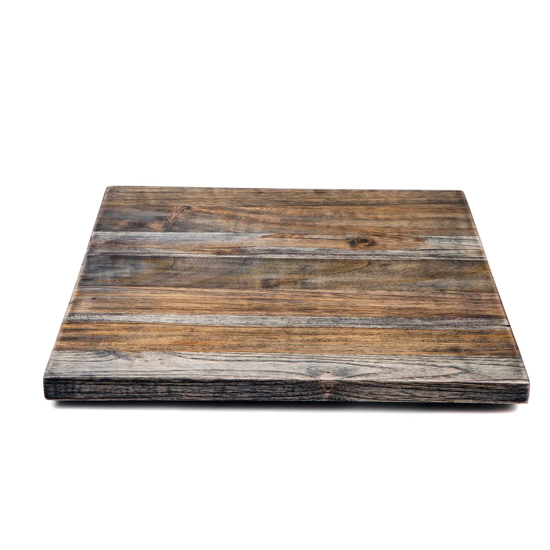 Steelite DWFBWD66SAG Fusion Slatted Shelf, 6" X 6", Ash Grey Wood, DW Haber Fusion Buffet System