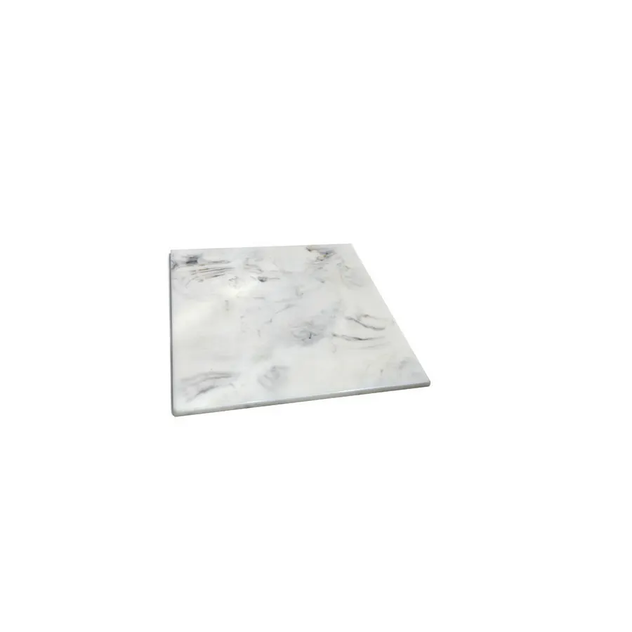 Steelite DWKFB66CAR Fusion Shelf - 6.0" W x 6.0" D x 0.375" H, White Resin, DW Haber Buffet System